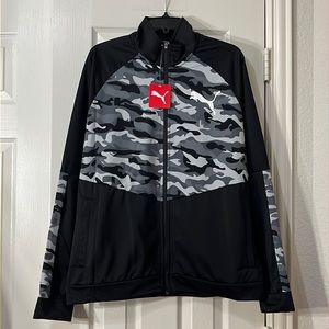 PUMA Men’s Contrast Camo Blocked Jacket - size L